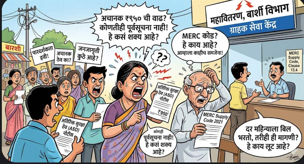 महावितरणकडून अचानक ‘अतिरिक्त सुरक्षा ठेव’ मागणी; ग्राहकांमध्ये गोंधळ, संताप